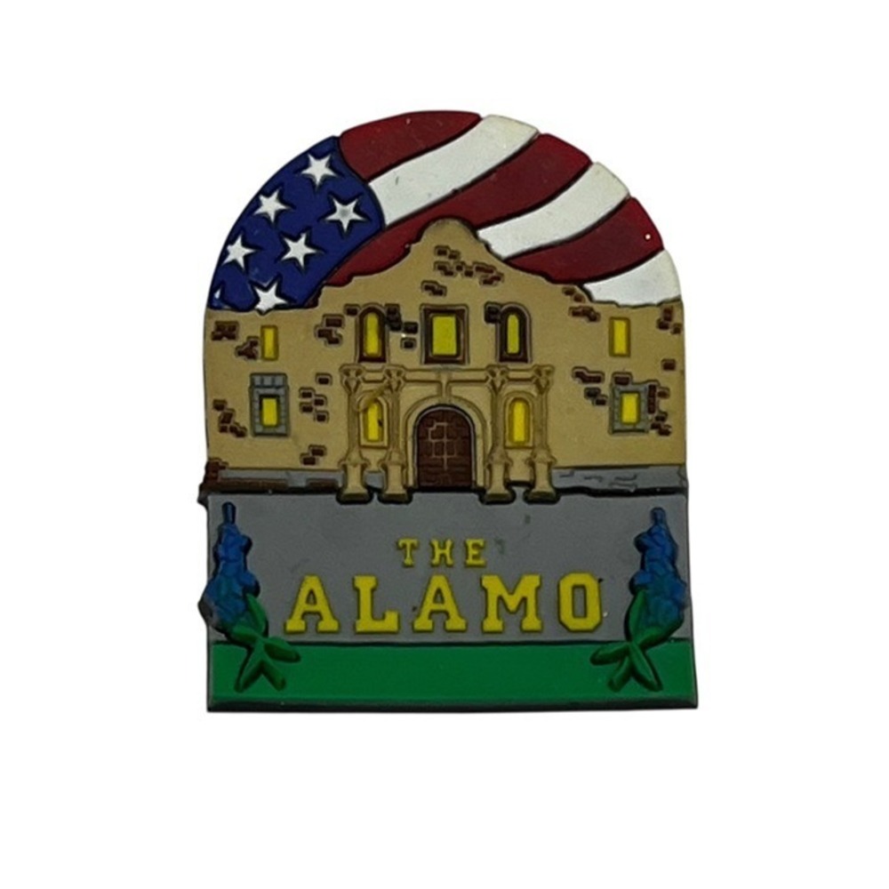 Vintage The Alamo Fridge Magnet Rubber Pre Owned Refrigerator Magnet
